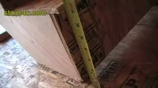 Finished Rough Framing Stairs - Three Steps to a Landing