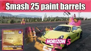 Smash 25 paint barrels Forza Horizon 5 Color Festival - Summer season Series 6