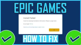 Fix: Epic Games Error Code: MD-DL | How To Fix Epic Games Install Failed Error