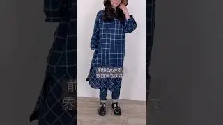 2wayで着られる大人のリネンチェックワンピース✨