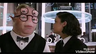 Agent H and agent M meeting scene #MAN IN BLACK INTERNATIONAL