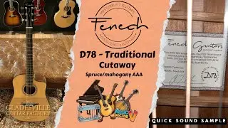 Fenech Traditional D78 cutaway sitka mahogany- Demo by Michael Varecka Gladesville Guitar Factory