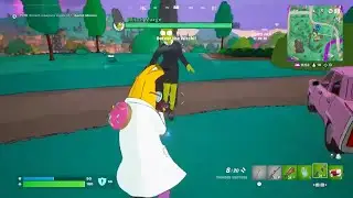 Fortnite Battle Royale x The Simpsons - Dr. Peely Skin vs Witch Marge Boss