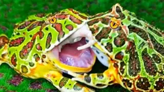 Frog Eat - Pacman Frog vs Pacman Frog [ Warning Live Feeding ]