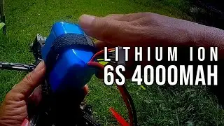 Test batterai Lithium ion 6S 4000mah cell bekas di drone fpv rajawali Krakatoa 7 inch