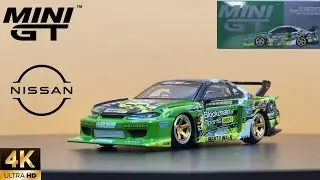 MINI-GT 1/64 Nissan Silvia (S15) LB-Super Silhouette #555 V2 2024 Formula Drift Japan (RHD)