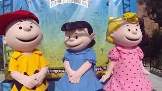 Charlie Brown Lucy and Sally Likes All Things at The Peanuts Celebration at Knott's
