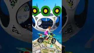 Hardest stunt in the world Gta 5 stunt #gta5 #gaming