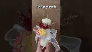 Unity Candle decor 💖 #wedding #diy #diycrafts