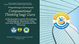 PkM: Menggugah Guru Karimunjawa Melek Computational Thinking untuk Deep Learning