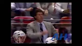 NHL Oct. 22, 1986 Mark Osborne,NYR v Mark Hardy,LA New York Rangers Los Angeles Kings