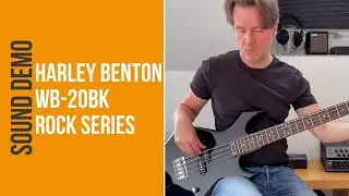 Harley Benton WB-20BK Rock Series - Sound Demo (no talking)