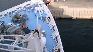 Thomson dream cruise ship leaving palamos. spain. 2/9/2011 part 1