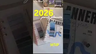 My 2026 Yearly Planner Setup #2026planner #binderplanner #plannerinserts #canvadesign #planning