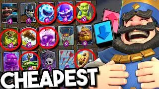 CHEAP CARDS ONLY in MEGA DRAFT // Clash Royale