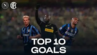 NAPOLI vs INTER | TOP 10 GOALS | Lukaku, Eto'o, Bergkamp... and more! 🔥⚫🔵