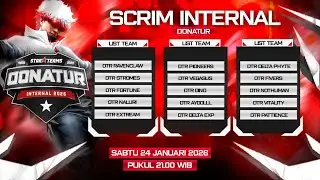 🛑 LIVE HARI INI || SCRIME INTERNAL GUILD FREE FIRE BY DONATUR COMMUNITY