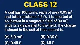 Coil in Magnetic Field | Find the Induced Charge | Important Physics Question for CBSE 2025| 55/1/1
