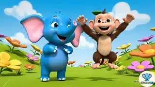Neela Haathi Ki Jungle Rhyme  3D Animation for Kids  KIDZTOONS
