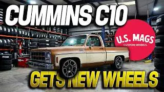 New US Mags Wheels For My Cummins Swapped C10 🚀