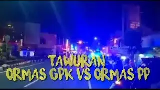 Polisi Bubarkan bentrokan GPK vs PP Di magelang