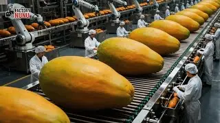 Inside the Factory NUNU: World&rsquo;s Most Advanced Papaya Dessert Factory (Full Production Process)