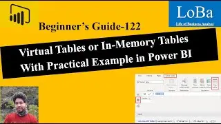 Power BI Virtual Tables | In Memory Tables in PBI | How to use Virtual Tables in PBI | Calendar PBI