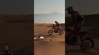 Etapa 8 en el #dakar. asi luchan estos riders para ser el campeon #enduro #motocross #insta360