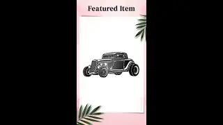 1934 Ford Coupe Hot Rod Silhouette - Steel Garage Wall Art - Man Cave D&eacute;cor
