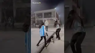 Argentina Fan Girl Playing Football in street | Argentina Final Match Stadium Leaked Video