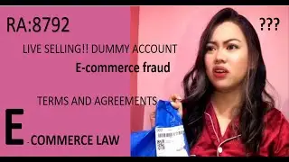 RA:8792 - Online Transaction Scam, Terms and Agreement