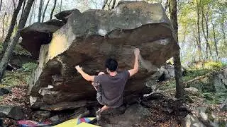 Pennsylvania Bouldering - Bodine Mountain - Intergalactic V9