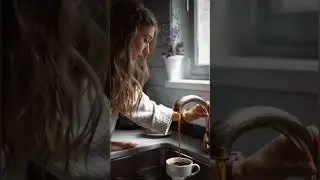 Coffee & Chocolate Flowing from Tap | Dreamy AI Concept ☕🍫