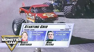 Gun Slinger против Black Stallion | Финал чемпионата мира 2003, скачки, раунд 1 | Monster Jam