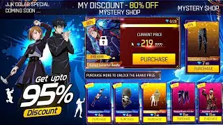 Ff x Jujutsu Kaisen Mystery Shop Event 🤯💥| free fire new event| ff new event | new event free fire
