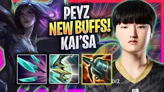 PEYZ TRIES KAI'SA WITH NEW BUFFS! - GEN Peyz Plays Kai'sa ADC vs Zeri! | Season 2024