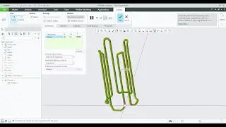 Sweep shape based on Surface modeling - Creo Tutorial