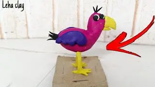 How to sculpt Opila Birdn from Garten of Banban PLASTILINA | Leha clay tutorial | Opila Birdn clay