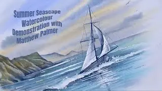 Matthew Palmer Live Stream - Watercolour Seascape