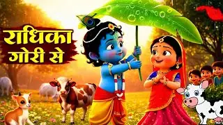 राधिका गोरी से ब्रिज की छोरी से ,,,,,,,kids cartoon video @bynohr @GulaboKidsRhymes 