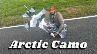 Freewing F-16 V2 Arctic Camo High Performance 70mm EDF Jet Maiden Flight