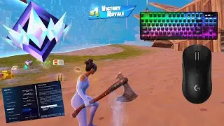 NEW* Best Keyboard & Mouse SETTINGS For Fortnite Chapter 7 + SteelSeries Apex Pro TKL ASMR 😴