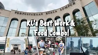 A Day in KL: Work at KL Library & Petaling Street Food Hunt!