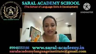Myra mother Akhila Allapathi ji feedback about SARAL ACADEMY LANGUAGE SCHOOL.