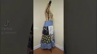 Patchwork hippie peasant skirt on LinaRain.etsy.com