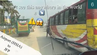 6.Dhaka City Drive | POV | Airport to Jamuna Future Park(JFP) trip by bus | City of no Traffic Rules