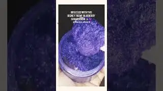 DISNEY THEME BLUEBERRY SUGAR SCRUB FOR HER 💜 #skincare #diy #whitening #faceproducts #parabenfeee