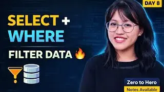 SELECT with WHERE Clause in SQL | Filter Data Like a Pro 🔥 | SQL for Beginners Day 8