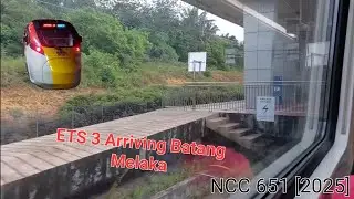 {Strong Motor} ETS 3 Business Class - Class 94 [ETS 301] Arriving Batang Melaka