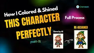 AI Gave Me a Random Character&hellip; I Redesigned It 🎨 | Creneon